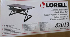 Lorell Deluxe XL 46" Adjustable Desk Riser-Sit to Stand Desktop Converter 82013
