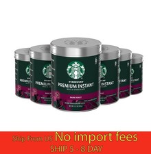 6 Pack Starbucks Premium Instant Coffee Dark Roast... wa