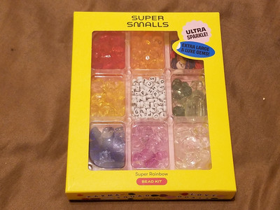 Super Smalls Super Super Rainbow Bead Kit-Ultra Sparkle/X-Large & Luxe Gems -NEW