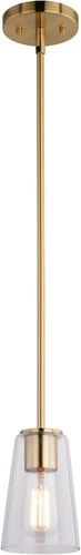 Vaxcel Lighting P0396 Beverly 5"W Mini Pendant - Brass - Picture 1 of 12