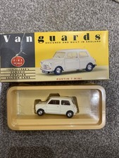 Vanguards 1:43 Scale Austin 7 White Mini VA13001 - Boxed Diecast Model Car