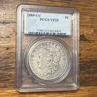 PCGS 1889-CC VF25 Morgan Dollar 🇺🇸