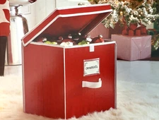 Target Christmas Ornament Storage Box - Stores up to 27 Ornaments  12"x12"x13"