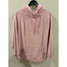 Victoria's Secret PINK Sherpa Hoodie Sweatshirt Pink Pullover Small