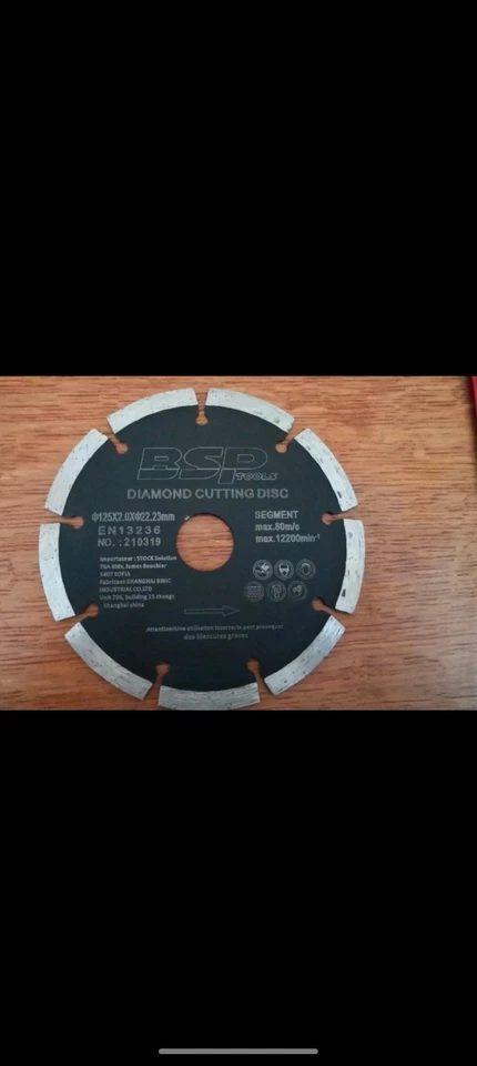 Lot de 3 disques diamant diamètre 125 - Photo 3/4