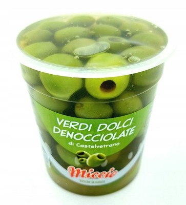 Olive Verdi Denocciolate Castello grüne Oliven 200g - Miccio