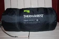 Thermarest Trail Scout Self Inflating Sleeping Pad Hunting Hiking Camp Outdoors