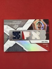 YAO MING Game Worn Patch Winning Materials - 2008 Upper Deck SPX 02/25