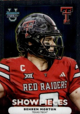 2025 Bowman University Best Behren Morton #BS-8 Bowman Showpieces Texas Tech 4O