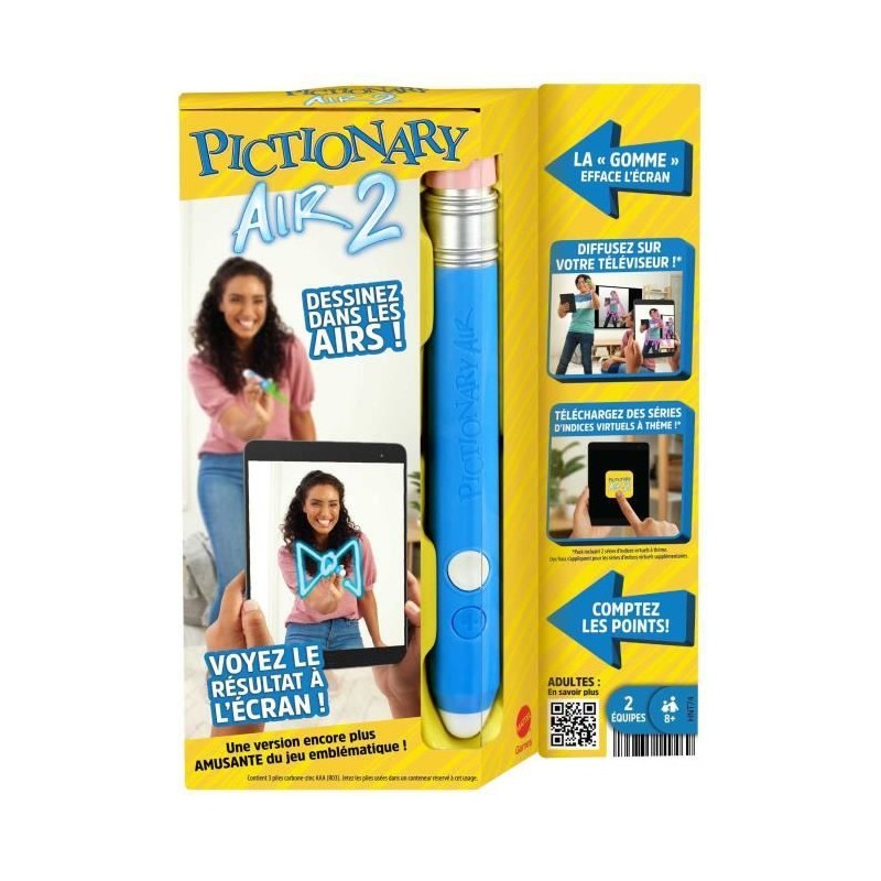 Jeu de plateau Pictionary Air 2 Mattel Games pour enfants de 8 ans et plus