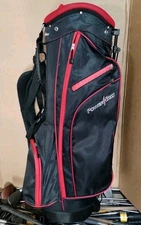 Powerbilt Carry Stand Golf Bag 7 Dividers 4Zipper Pockets Barely Used LiteWeight