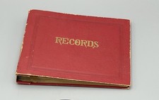 VTG 45 RPM Records Binder Album Carry Case Made In USA 12 Blank Index Red