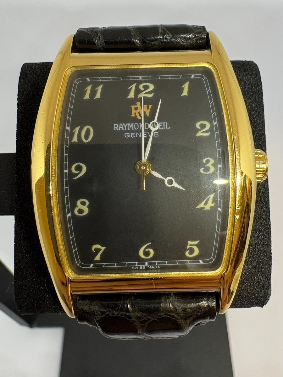 Rare Vintage】 Raymond Weil Geneve 2661 18k Gold Plated Winding