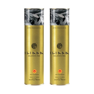 Iliada Kalamata PDO Extra Virgin Olive Oil, 750ml Round Tin | Multi-Awarded |...