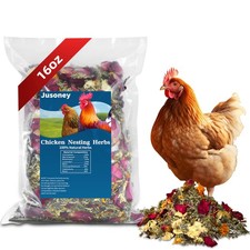 16 OZ Nesting Herbs for Chicken Coop, Premixed 8 Dried Herbs, Natural Chicken...