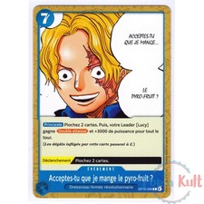 Carte One Piece Card Game OP15-056 C Acceptes-tu que je mange le pyro-fruit [FR]