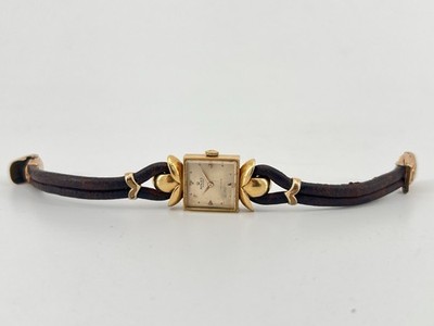 Mid Century Rolex 4734 Precision Hand Wound Women's 18K Yellow