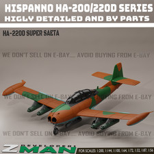 3d printed Hispano HA-220D Super Saeta v2 plane aircraft jet fighter