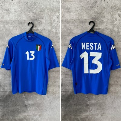 ITALIEN 2000/2002 HOME FOOTBALL SHIRT #13 NESTA KAPPA NATIONALMANNSCHAFT TRIKOT GRÖSSE L