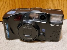 Fuji Discovery 875 Zoom Plus Film Camera 38-85mm Zoom Lens, Manual, Case, Tested