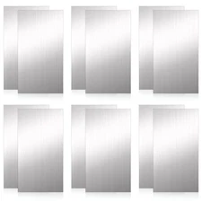 12 PCS Stainless Steel Shim Stock Kit, 2½" x 6", Precision Metal Shims for Le...