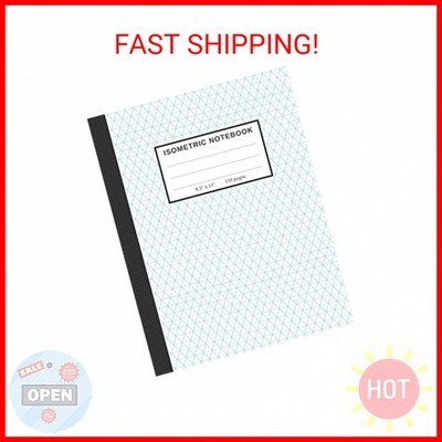 Isometric Notebook: Isometric Graph Paper Notebook , 1/4 Inch Equilateral Triang