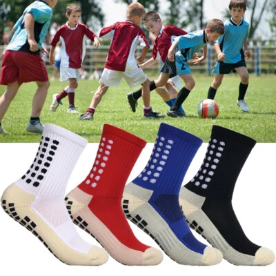 Kids Boys Girls Football Socks Anti Slip Sports Socks Non Slip Socks Grip Socks