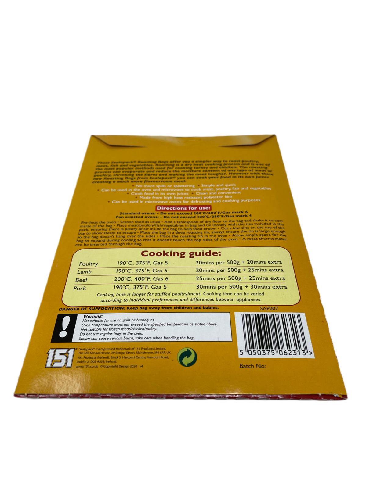 12 Large Roasting Bags Chicken Turkey Oven Microwave Healthy Cooking