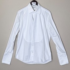 Suitsupply Tuxedo French Cuff Dress Slim Long Sleeve Shirt - Men's Size 42/16.5