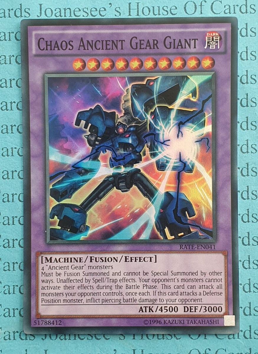 Chaos Ancient Gear Giant RATE-EN041 Super Rare Yu-Gi-Oh Card (U) New | eBay Chaos Ancient Gear Giant RATE-EN041 Super Rare Yu-Gi-Oh Card (U) New | eBay