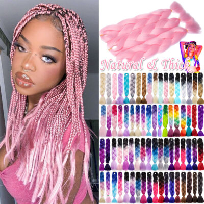 RUMI Ombre Crochet Box Braided Hair Extensions Jumbo Braids Haarteile Flechten