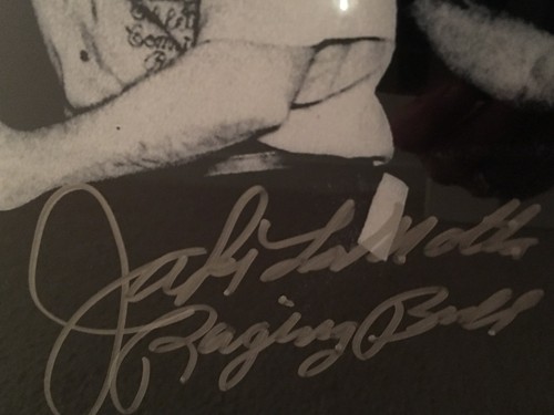 Jake LaMotta "Raging Bull" Signed Blk/White Picture - Picture 2 of 8