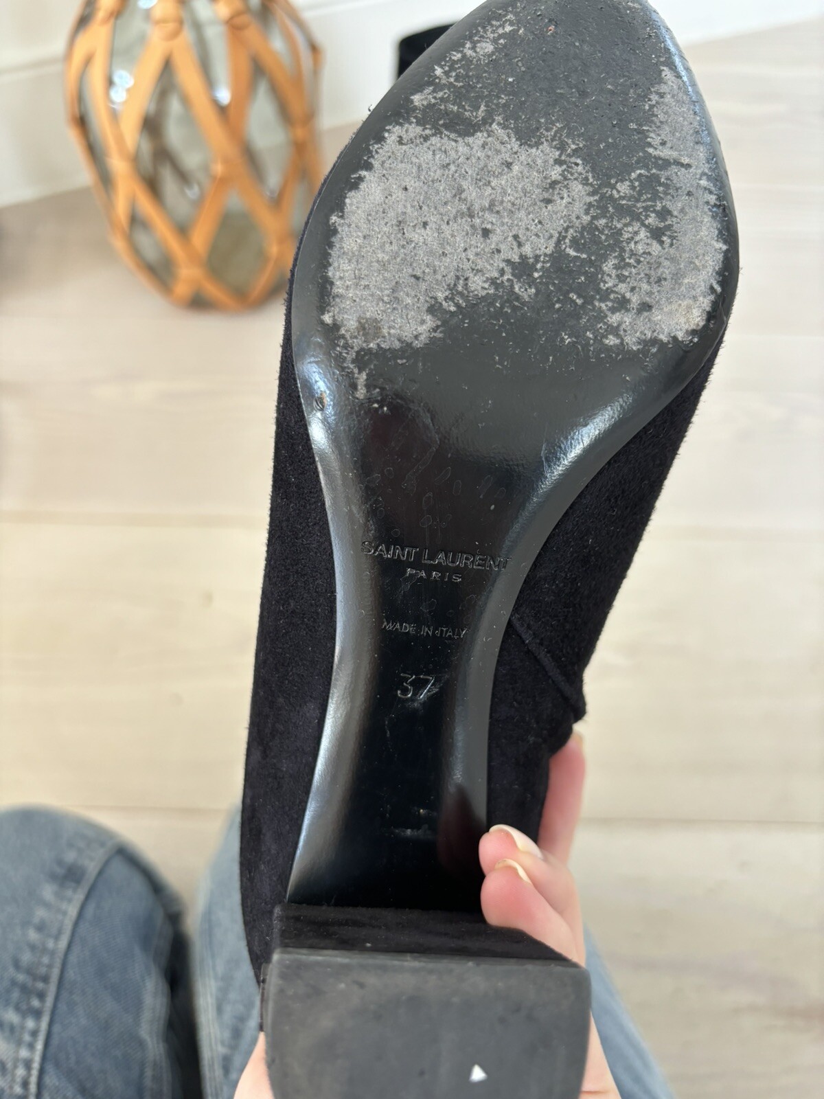 Stivaletti neri Saint Laurent taglia 36