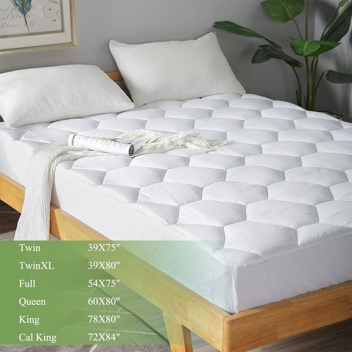 Cal King Mattress Pad, 8-21