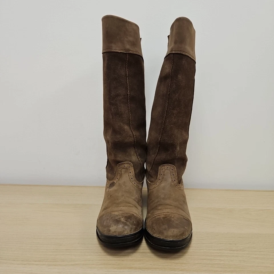 Ariat Ennerdale Hydroguard Impermeable Marrón Montar Hasta la Rodilla Botas Altas Reino Unido 4 Foto 3 de 4