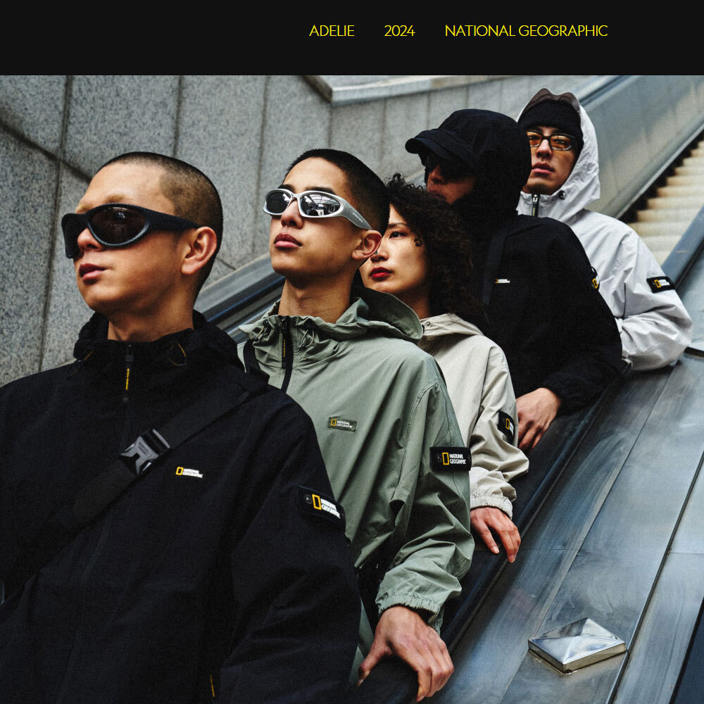 NATIONAL GEOGRAPHIC ADELIE WOVEN ANORAK N242UFT940 198 CARBON