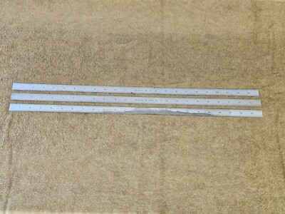 3 Pec 24'' 16R Double Sided Drafting Spring Rule Ruler 32 64 100 50ths