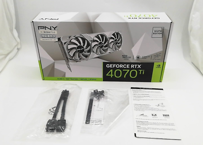 PNY GeForce RTX 4070 Ti 12GB VERTO LED 3FAN White edition GDDR6X