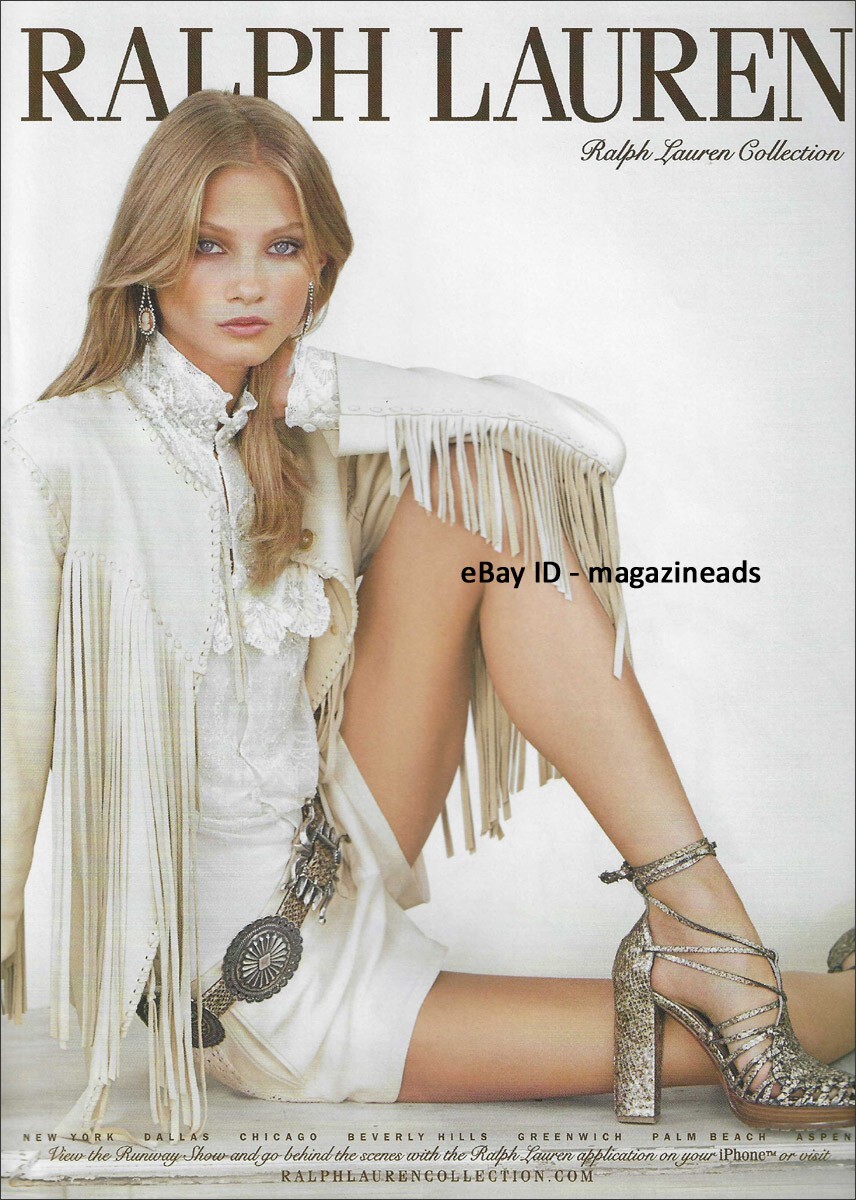 RALPH LAUREN 1-Page PRINT AD Spring 2011 ANNA SELEZNEVA foot ankle