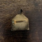 Little Red Schoolhouse & Blue Enameled Pencil Lapel Hat Pin Set — photo 4