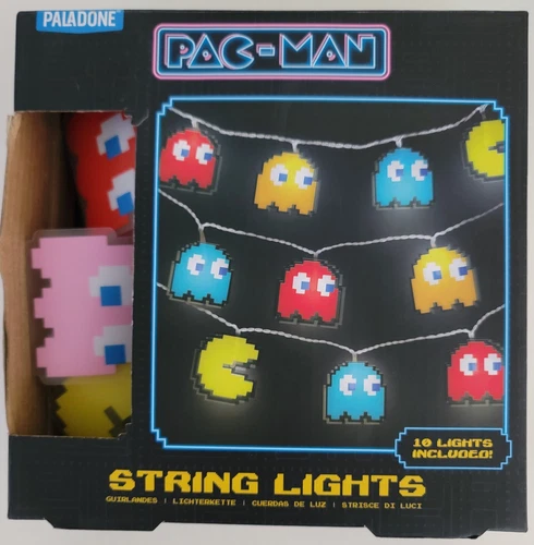 RARE-NEW-PAC MAN String Lights-Paladone