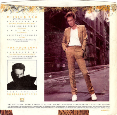 John Waite - Missing You - EMI America - B-8212 - 7