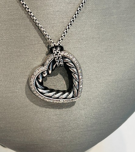 David Yurman .925 \u0026 Diamond Heart 