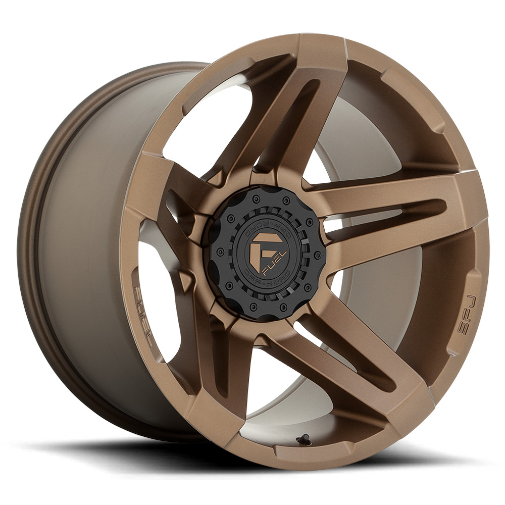 Image of 20 Inch Bronze Wheels Rims Chevy Silverado 1500 Truck Fuel SFJ 20x12 6x5.5 Lug