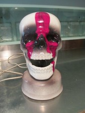 VTG HALLOWEEN Bloody SKULL TABLE LAMP