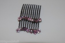 2 New Gorgeous Hair Comb with Shiny Crystals Hair Jewelry Accessories