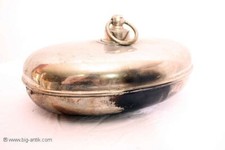 Sch&ouml;ne antike W&auml;rmflasche aus Metall / German antique metal water bottle