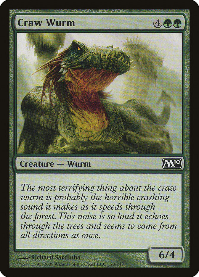 Craw Wurm [Magic 2010] Magic MTG