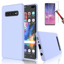 For Samsung Galaxy S10 /S10 E Silicone Phone Case Cover  Screen Protector
