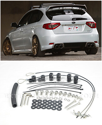 For 08 14 Subaru Impreza Sti 11 14 Wrx Hatch 3dr Rear Spoiler Lip Wing Riser Kit Ebay